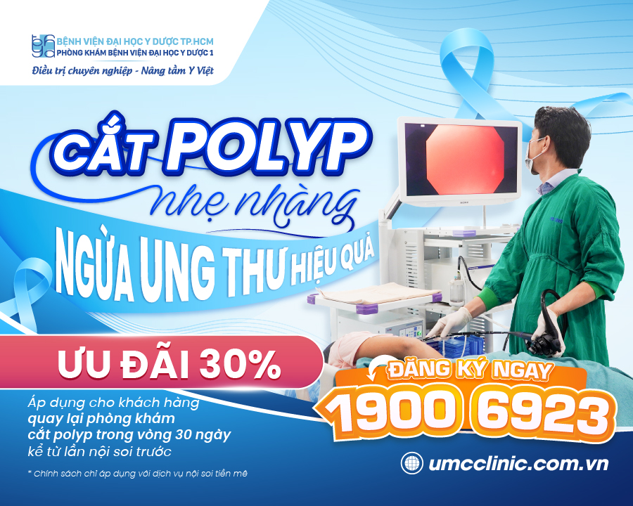 Banner chính sách giảm 30% dịch vụ nội soi tiêu hóa không đau